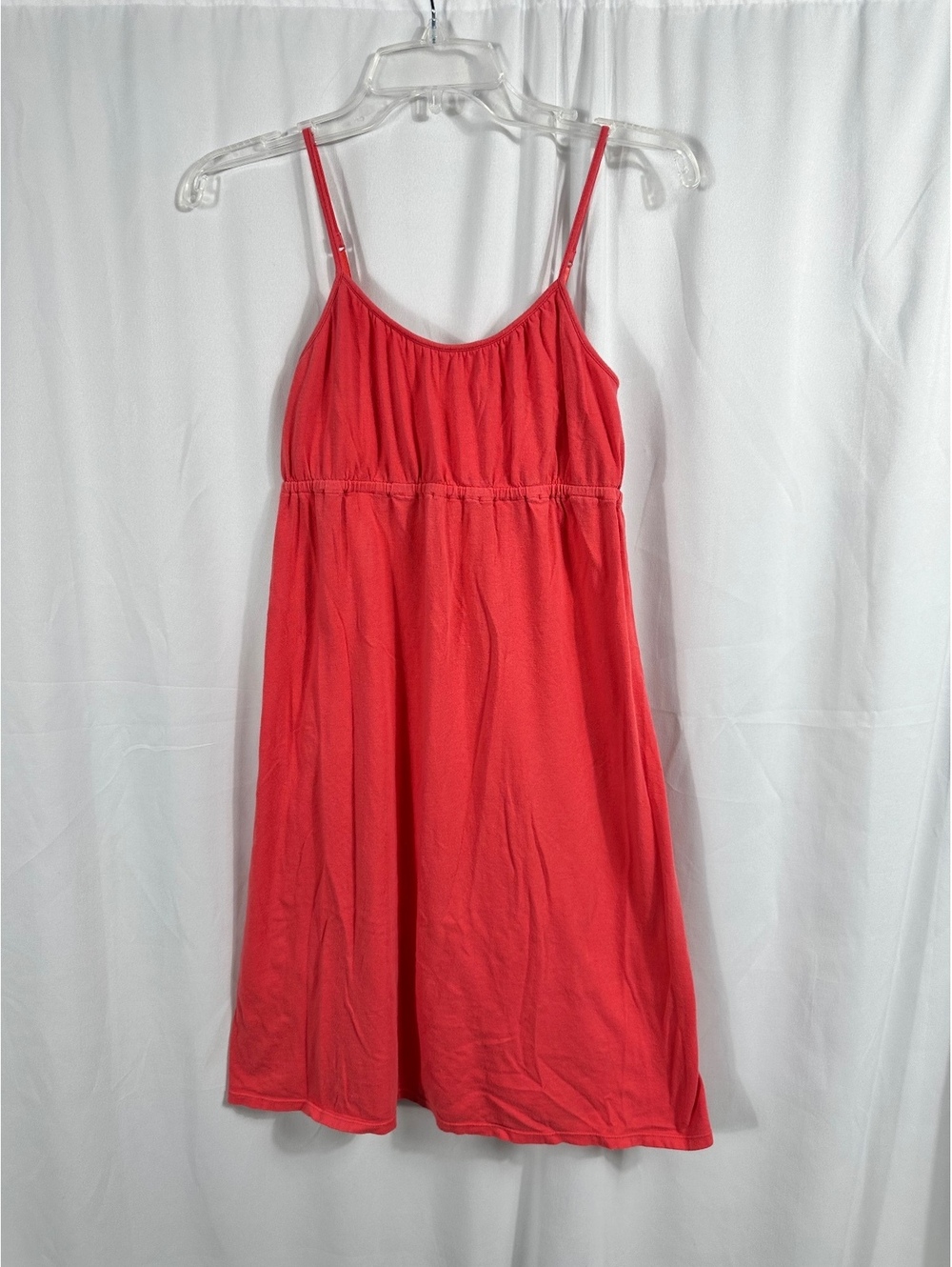 Aeropostale Coral Red Spaghetti Strap Summer Dress with Adjustable Straps Medium